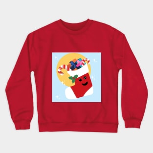 Christmas Stocking with Gifts Crewneck Sweatshirt